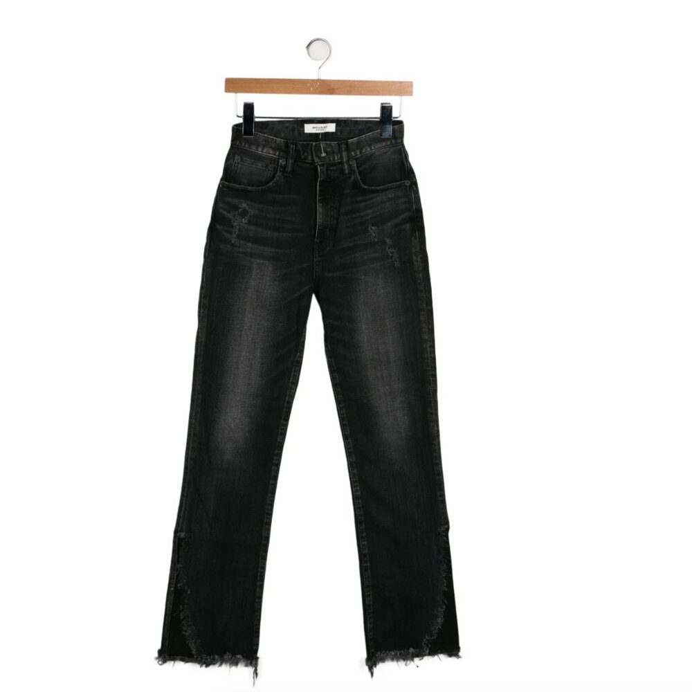 Moussy High-Rise Straight Leg Jeans